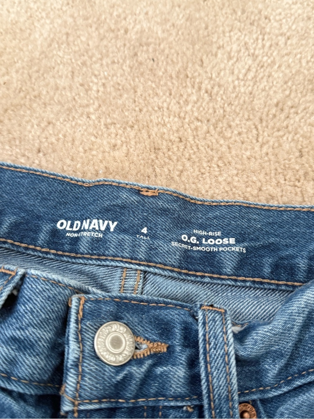 Old Navy OG Loose High Rise Jeans Size 6 - Picture 3 of 4